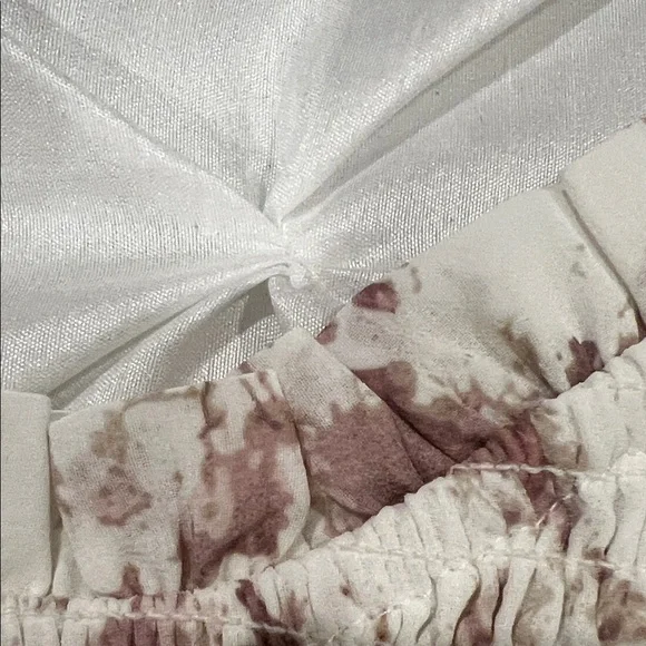 Storia Cream and Pink Ruffle Dress Size S - Picture 7 of 9